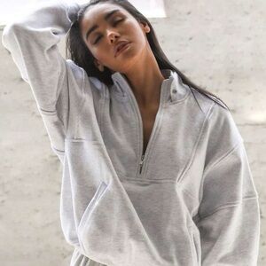 Joah Brown Retro Half Zip Jacket